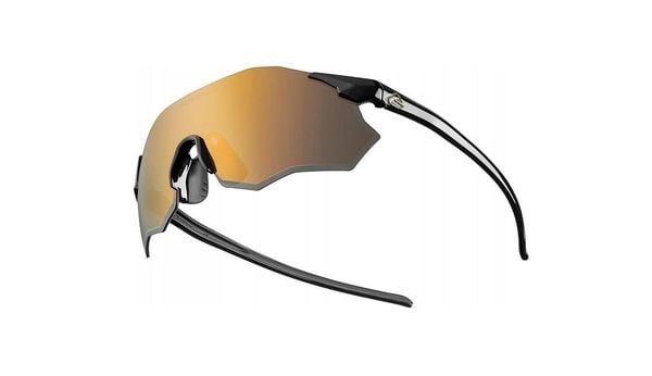 Okulary sportowe unisex Rockbros 14120012006 z polaryzacją. Czarne okulary przeciwsłoneczne męskie ROCKBROS, z materiału. Za 96.00 zł.