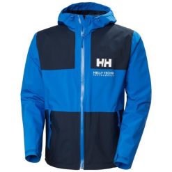 Kurtka wodoodporna Helly Hansen Ace Graphic. Niebieskie kurtki męskie Helly Hansen, m, bez wzorów, bez kaptura. Za 760.00 zł.