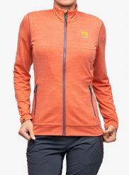 Bluza polarowa damska Karpos Pomedes Fleece. Czerwone bluzy z kapturem damskie KARPOS, xs, z elastanu. Za 313.49 zł.