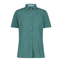 Koszula damska turystyczne CMP 34S6186. Zielone koszule damskie CMP, l, bez wzorów, sportowe, bez kołnierzyka, bez ramiączek. Za 276.00 zł.