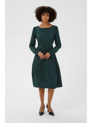 CULTURE Sukienka w kolorze zielonym rozmiar: L. Zielone sukienki damskie Culture, l, bez wzorów, bez kołnierzyka, bez ramiączek, midi. Za 152.99 zł.