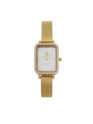 U.S. Polo Assn. Zegarek Odette USP8389YG Złoty. Żółte, analogowe zegarki damskie U.S. Polo Assn., złote. Za 429.99 zł.