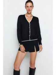 Trendyol Kardigan w kolorze czarnym rozmiar: M. Czarne kardigany damskie Trendyol, m, bez wzorów. Za 139.54 zł.