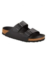 Birkenstock Klapki "Arizona" w kolorze czarnym rozmiar: 42. Czarne klapki damskie Birkenstock, bez wzorów, bez obcasa. Za 280.44 zł.