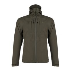 Kurtka przeciwdeszczowa męska Pinewood Abisko/Telluz 3L. Czarne kurtki męskie Pinewood, l, bez wzorów, sportowe, bez kaptura. Za 799.99 zł.