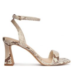 Sandały Aldo. Sandały damskie Aldo, bez wzorów, bez obcasa, na słupku. Za 379.99 zł.