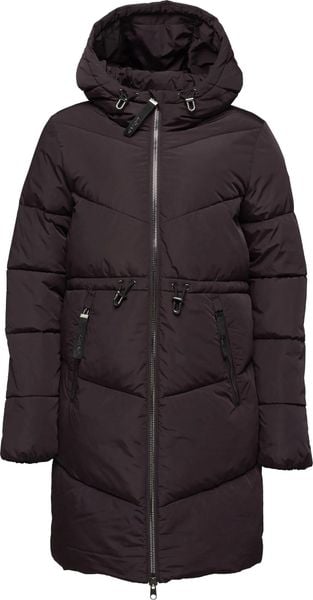 Płaszcz damski Loap Tara Brown Black. Czarne płaszcze damskie ÀLG, na zimę, uniwersalny, bez wzorów, z materiału. Za 361.99 zł.