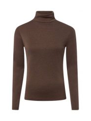 Brookshire koszulka z długim rękawem Kobiety Bawełna (100%) brązowy, XXXL. Brązowe t-shirty damskie brookshire, bez wzorów, z bawełny, bez kołnierzyka. Za 99.95 zł.
