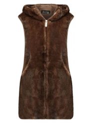 Geographical Norway Kamizelka "Variana" w kolorze brązowym rozmiar: XXL. Brązowe kamizelki damskie Geographical Norway, xxl. Za 287.84 zł.