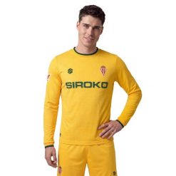 Męska oficjalna bramkarska koszulka wyjazdowa Real Sporting de Gijón Siroko RS. Żółte koszulki męskie z długim rękawem SIROKO, m, z materiału. Za 344.00 zł.