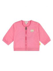 Steiff Bluza w kolorze różowym rozmiar: 86. Różowe bluzy i bluzki niemowlęce Steiff, z aplikacjami, z jeansu, bez ramiączek, bez kaptura. Za 96.60 zł.