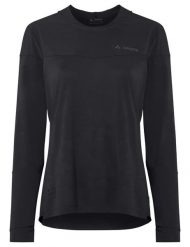 Koszulka damska Moab LS PRO. Czarne bluzki sportowe damskie Vaude, s, z materiału, bez kołnierzyka, bez ramiączek. Za 369.00 zł.