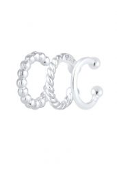 Elli Damski zestaw nausznic Geo Minimal Look wykonany ze srebra próby 925 Sterling Silver Kolczyki 1 ct. Szare kolczyki damskie Elli, srebrne. Za 194.64 zł.