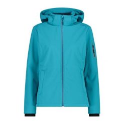 Kurtka damska turystyczna CMP 39A5006. Niebieskie kurtki damskie CMP, xs, bez wzorów, z softshellu, bez kaptura. W wyprzedaży za 275.10 zł.