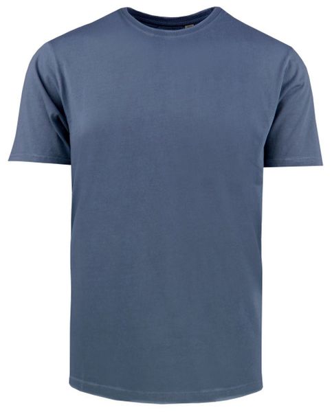 Męski T-Shirt -Brave Soul- Delikatny Efekt Sprania Tkaniny - Granat. Niebieskie t-shirty męskie Brave Soul, na lato, l, bez wzorów, z bawełny, bez kołnierzyka. Za 59.00 zł.