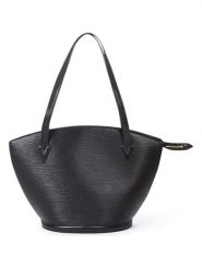 Louis Vuitton Skórzana torebka "St-Jacques GM" w kolorze czarnym - 26 x 30 x 17 cm rozmiar: onesize. Czarne torebki klasyczne damskie Louis Vuitton, bez wzorów, z materiału, bez dodatków. Za 1,962.79 zł.