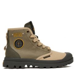 Trapery Palladium. Zielone trapery damskie Palladium, bez obcasa. Za 449.99 zł.