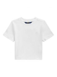 Polo Ralph Lauren T-Shirt 313A96144001 Biały Boxy Fit. Białe koszulki dziewczęce Polo Ralph Lauren, s, bez wzorów, z bawełny, bez ramiączek. Za 269.99 zł.