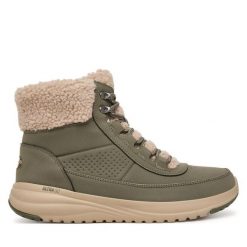 Trapery Skechers. Zielone trapery damskie Skechers, bez obcasa. Za 429.99 zł.