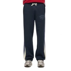 Proste spodnie dresowe Superdry Athletic Essentials. Niebieskie spodnie dresowe męskie Superdry., bez wzorów, z dresówki. Za 387.80 zł.