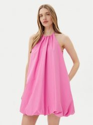 Rinascimento Sukienka koktajlowa CFC0124139003 Różowy Regular Fit. Czerwone sukienki damskie RINASCIMENTO, xl, bez wzorów, z bawełny, wizytowe, bez kołnierzyka, bez ramiączek. Za 339.99 zł.