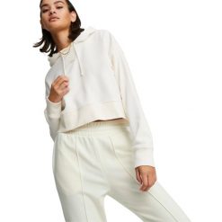 Bluza z kapturem Puma Classics Cropped Hoodie, Kobiety. Białe bluzy sportowe damskie Puma, xs, z bawełny. Za 390.00 zł.