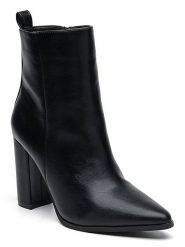 Sixth Sens Botki w kolorze czarnym rozmiar: 36. Czarne botki damskie Sixth Sens, z materiału, eleganckie, bez obcasa, bez zapięcia. Za 100.99 zł.