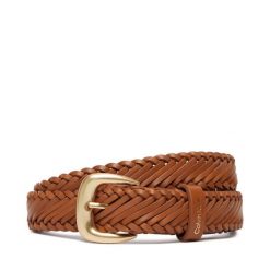 Pasek Damski Calvin Klein. Brązowe paski damskie CALVIN KLEIN, bez wzorów. Za 269.99 zł.