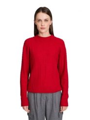 Betty Barclay Sweter w kolorze czerwonym rozmiar: 36. Czerwone swetry klasyczne damskie Betty Barclay, ze splotem, bez kołnierzyka. Za 151.95 zł.