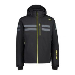 Kurtka męska narciarska CMP. Czarne kurtki męskie Campagnolo, m, bez wzorów, bez kaptura, narciarskie. Za 899.99 zł.