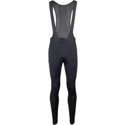 Spodnie rowerowe długie z wkładką i szelkami Force Endless wiosenno/jesienne. Czarne szorty męskie FORCE, na jesień, bez wzorów, z elastanu. Za 349.00 zł.