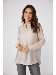 LIEBLINGSSTÜCK Bluzka "Releen" w kolorze kremowym rozmiar: 34. Brązowe bluzki damskie LIEBLINGSSTÜCK, bez wzorów, bez kołnierzyka, bez ramiączek. Za 121.80 zł.