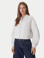 Calvin Klein Bluza LV047AB508 Beżowy Boxy Fit. Brązowe bluzy bez kaptura damskie CALVIN KLEIN, m, z syntetyku. Za 699.99 zł.