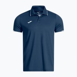 Koszulka polo tenisowa męska Joma Torneo Polo. Niebieskie koszulki polo męskie Joma, l, bez wzorów, z elastanu, bez ramiączek. Za 189.99 zł.