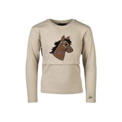 T-shirt z długim rękawem dziewczynka HKM Kids Mia. Brązowe koszulki dziewczęce HKM, m, z aplikacjami, z bawełny, bez ramiączek. Za 154.50 zł.