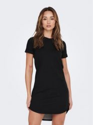 JDY Sukienka codzienna Ivy 15174793 Czarny Regular Fit. Czarne sukienki damskie JDY, na co dzień, l, bez wzorów, z bawełny, bez kołnierzyka, bez ramiączek, proste. Za 89.99 zł.