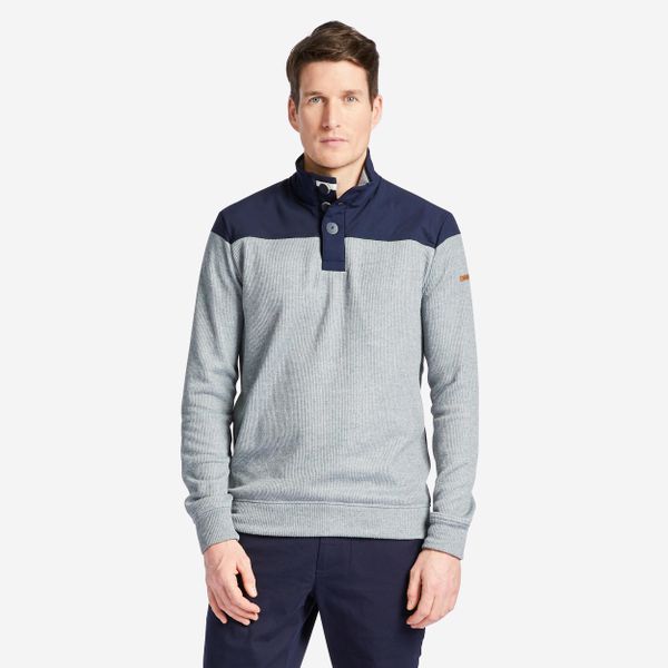 Sweter Marynarski Sailing 100 Męski. Niebieskie kardigany męskie TRIBORD, l, bez wzorów, z dzianiny, klasyczne, bez kołnierzyka. Za 119.99 zł.