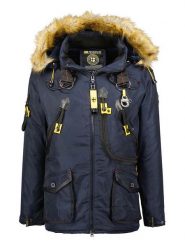 Geographical Norway Parka "Agaros" w kolorze granatowym rozmiar: XL. Niebieskie parki męskie Geographical Norway, xl, bez wzorów. Za 351.38 zł.