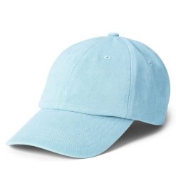 Czapka z daszkiem Polo Ralph Lauren. Niebieskie czapki z daszkiem damskie Polo Ralph Lauren, bez wzorów. Za 219.99 zł.