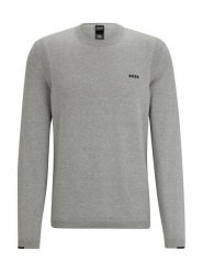 Hugo Boss Underwear Sweter w kolorze szarym rozmiar: M. Szare swetry męskie Hugo Boss Underwear, m, bez wzorów, z bawełny, bez kołnierzyka. Za 373.45 zł.