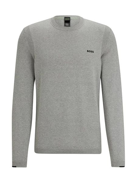 Hugo Boss Underwear Sweter w kolorze szarym rozmiar: M. Szare swetry męskie Hugo Boss Underwear, m, bez wzorów, z bawełny, bez kołnierzyka. Za 373.45 zł.