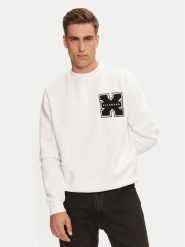 Richmond X Bluza Palmis UMA24034FE Biały Regular Fit. Białe bluzy bez kaptura męskie RICHMOND X, m, z bawełny. Za 419.99 zł.