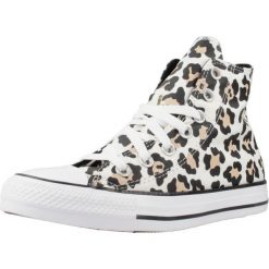 Buty CONVERSE CHUCK TAYLOR ALL STAR LEOPARD Nadruk zwierzęcy. Buty sportowe na co dzień damskie Converse, bez wzorów, z tkaniny. Za 330.99 zł.
