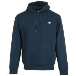 Bluza męska New Balance z kapturem. Niebieskie bluzy z kapturem męskie New Balance, na jesień, l, z bawełny. Za 175.00 zł.