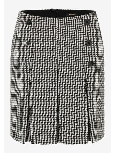 More & More Spódnica w kolorze czarno-białym rozmiar: 44. Czarne spódniczki damskie MORE & MORE, bez wzorów, z podwyższonym stanem, midi, proste. Za 84.21 zł.