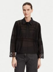 Munthe Koszula Ferdie 251102025128 Czarny Regular Fit. Czarne koszule damskie Munthe, bez wzorów, z bawełny, bez kołnierzyka, bez ramiączek. Za 589.99 zł.