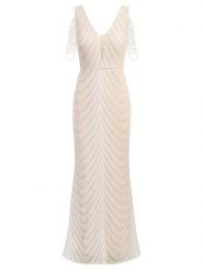 APART Sukienka w kolorze białym rozmiar: 42. Białe sukienki damskie Apart, bez wzorów, bez kołnierzyka, bez ramiączek, maxi. Za 523.38 zł.