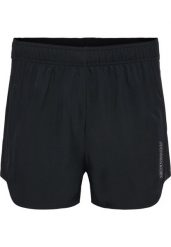 Damskie szorty tkane Hummel TE Vital. Czarne szorty damskie HUMMEL, bez wzorów, z elastanu, klasyczne, z standardowym stanem. Za 286.00 zł.