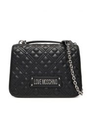 LOVE MOSCHINO Torebka JC4000PP1NLA000B Czarny. Czarne torebki klasyczne damskie Love Moschino, bez wzorów, ze skóry, bez dodatków. Za 679.99 zł.