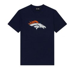 T-Shirt NFL Denver Broncos New Era Bleu marine. Niebieskie t-shirty męskie New Era, l, bez wzorów, z bawełny, bez kołnierzyka. Za 174.00 zł.